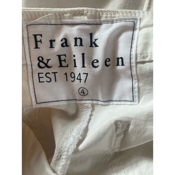 NEW Frank & Eileen Women’s Blackstone Crop Utility Pants in Chalk Size 4 - Picture 12 of 13